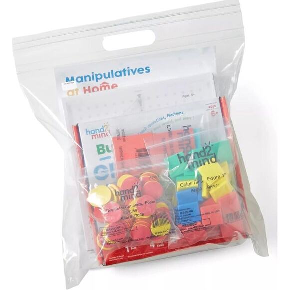 hand2mind Take Home Math Manipulatives Kit for Kids Grade 6-8, with Algebra... - Picture 3 of 4